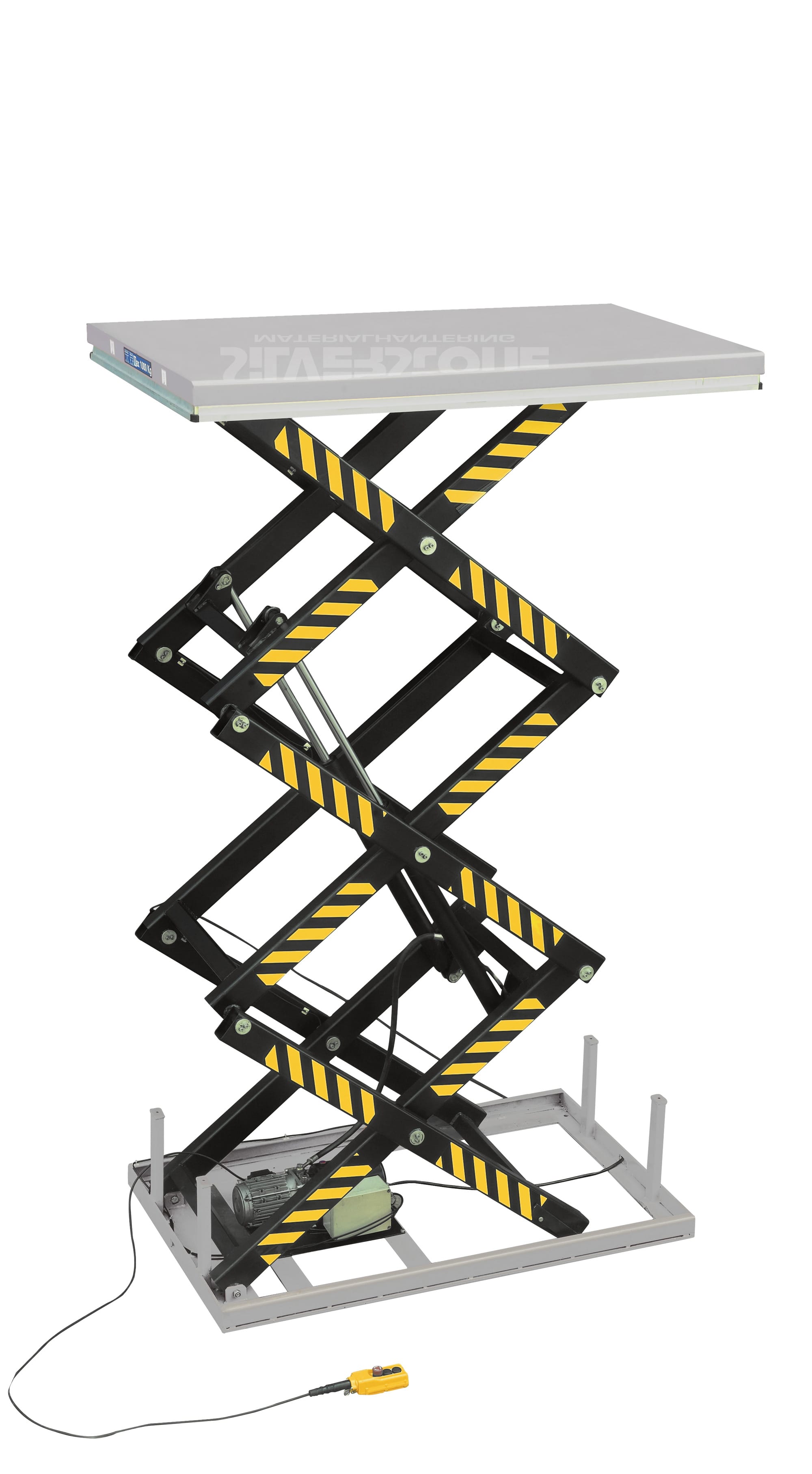 1ton staintionary hydraulic scisssor lift2